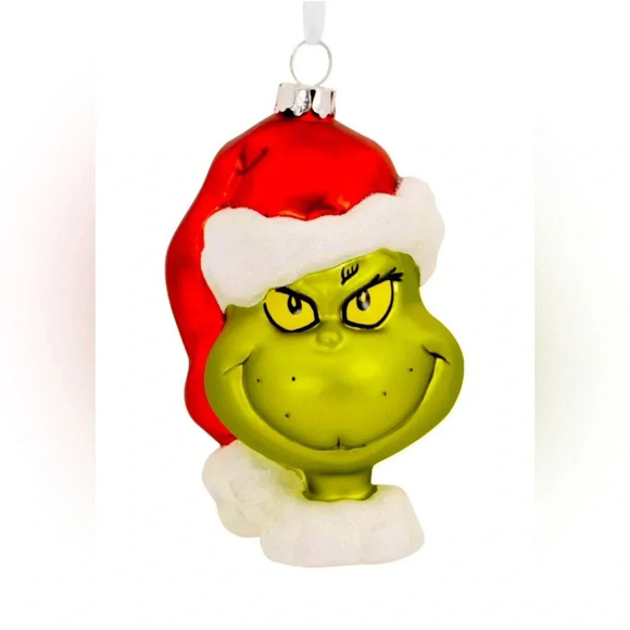 Hallmark x The Grinch - Blown Glass  Ornament- BNIB 🎄 - Picture 1 of 5